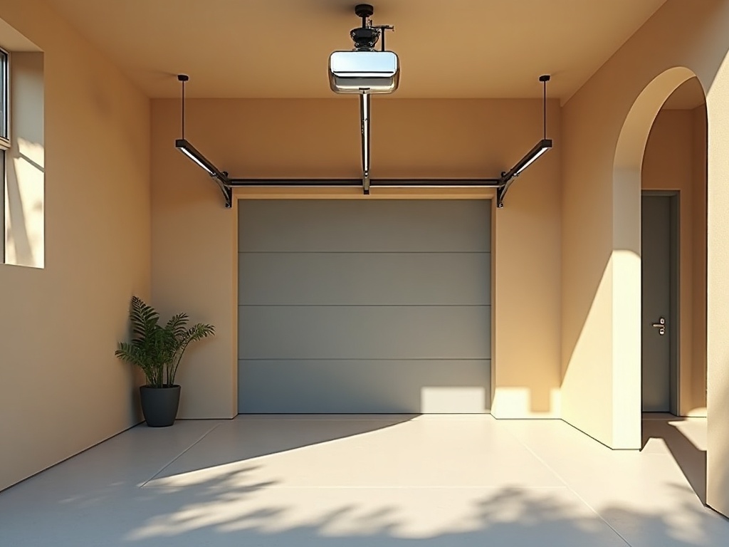 New garage door opener repair service completed inside a residential garage along the Rockaway Hills area of Morristown, Arizona
