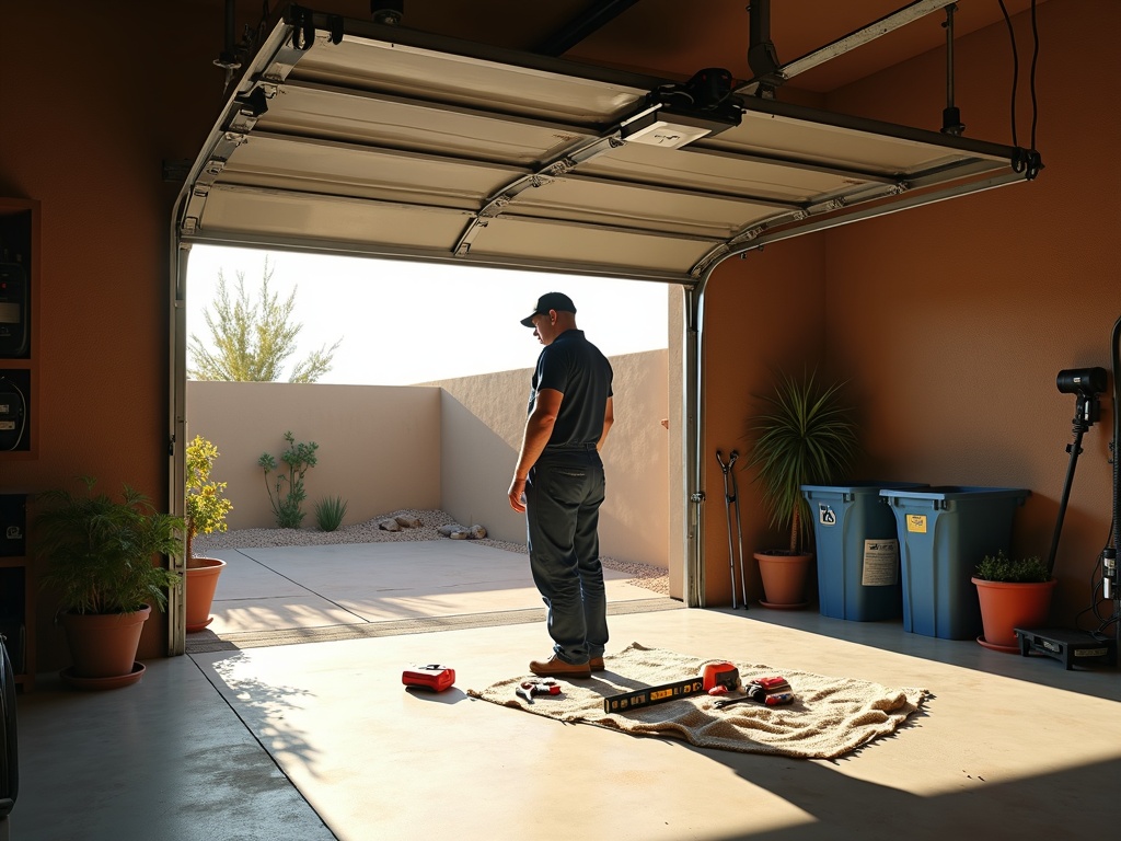 Professional garage door spring replacement service completed in a Power Ranch home in Gilbert AZ
