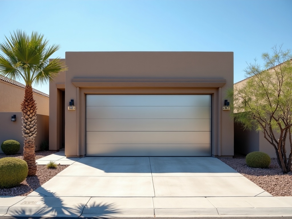 A new residential garage door installation as part of a garage door repair in the Laveen Meadows community near Baseline Road in Laveen Arizona