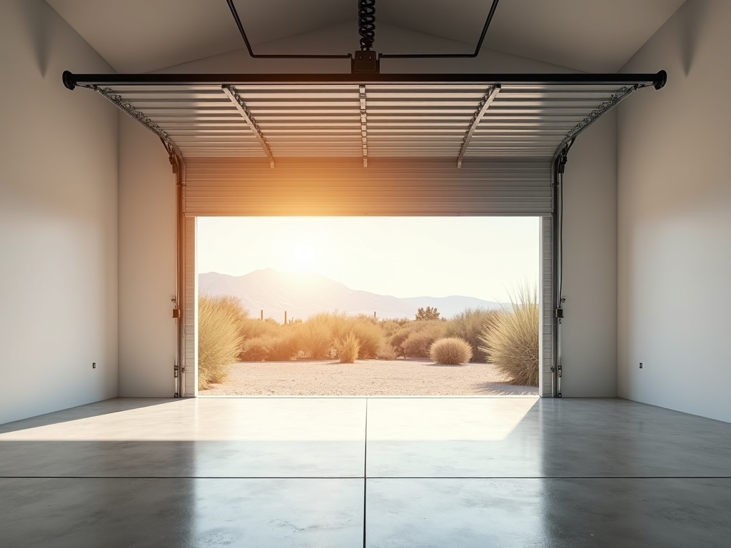 Guardian Garage Door Repair A smoothly operating residential garage door fully open after a professional garage door repair service in the Scottsdale area