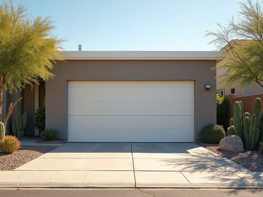 Martin Garage Door Repair A modern residential garage door operating smoothly after a completed Martin garage door repair in the Phoenix metro area.
