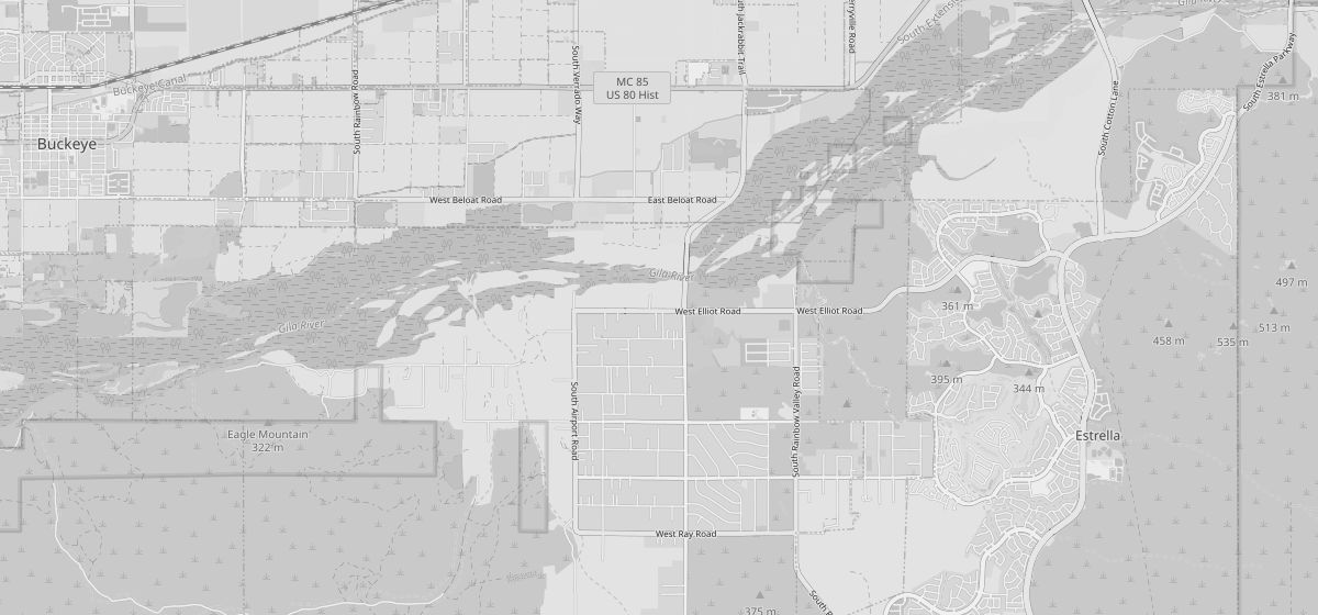 Map of Maricopa County, AZ